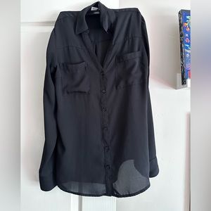 Express Black Small Portofino Shirt